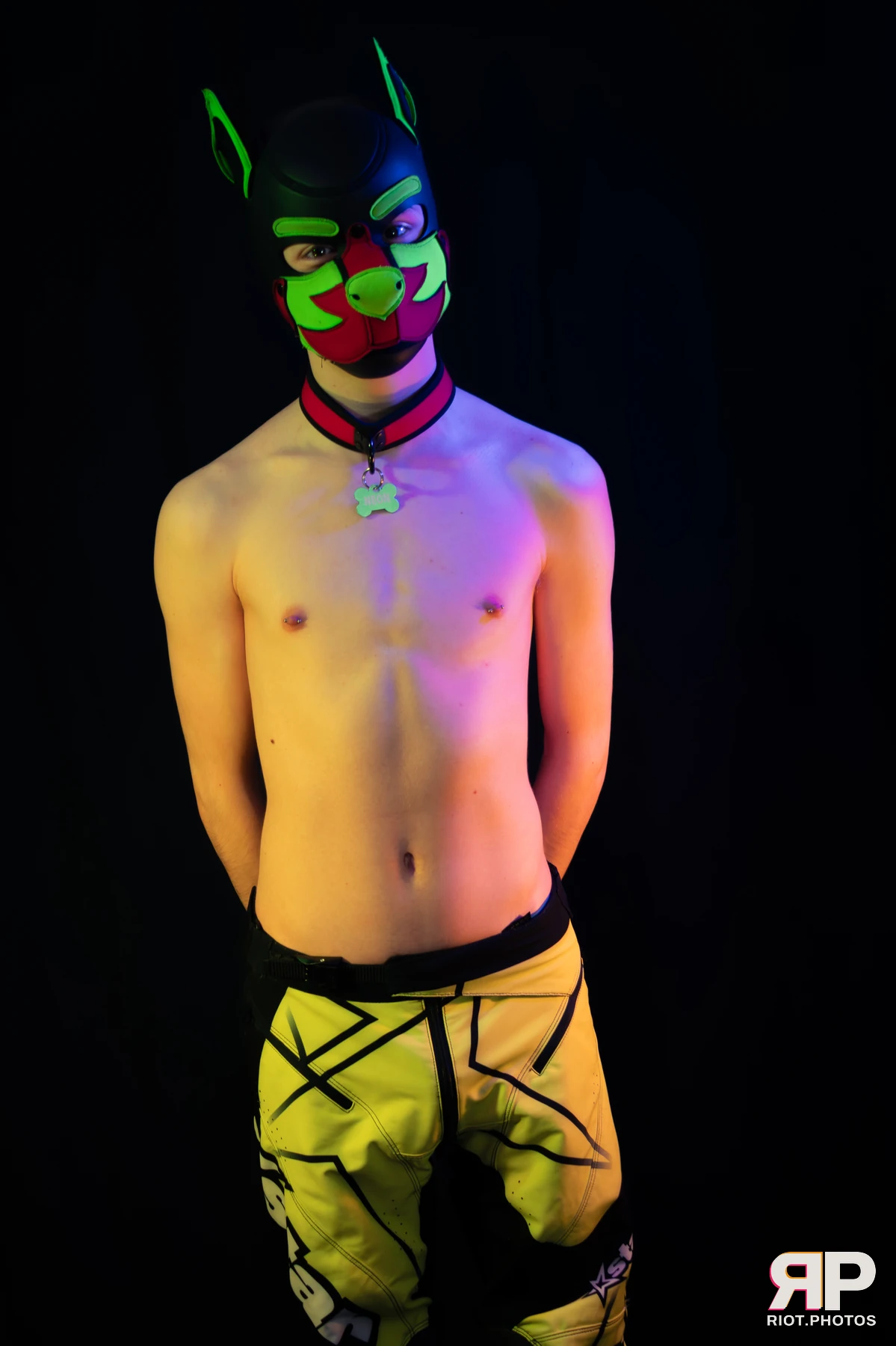 Neon Puppy — furry & pup photography by Fluffy Riot — photo 34