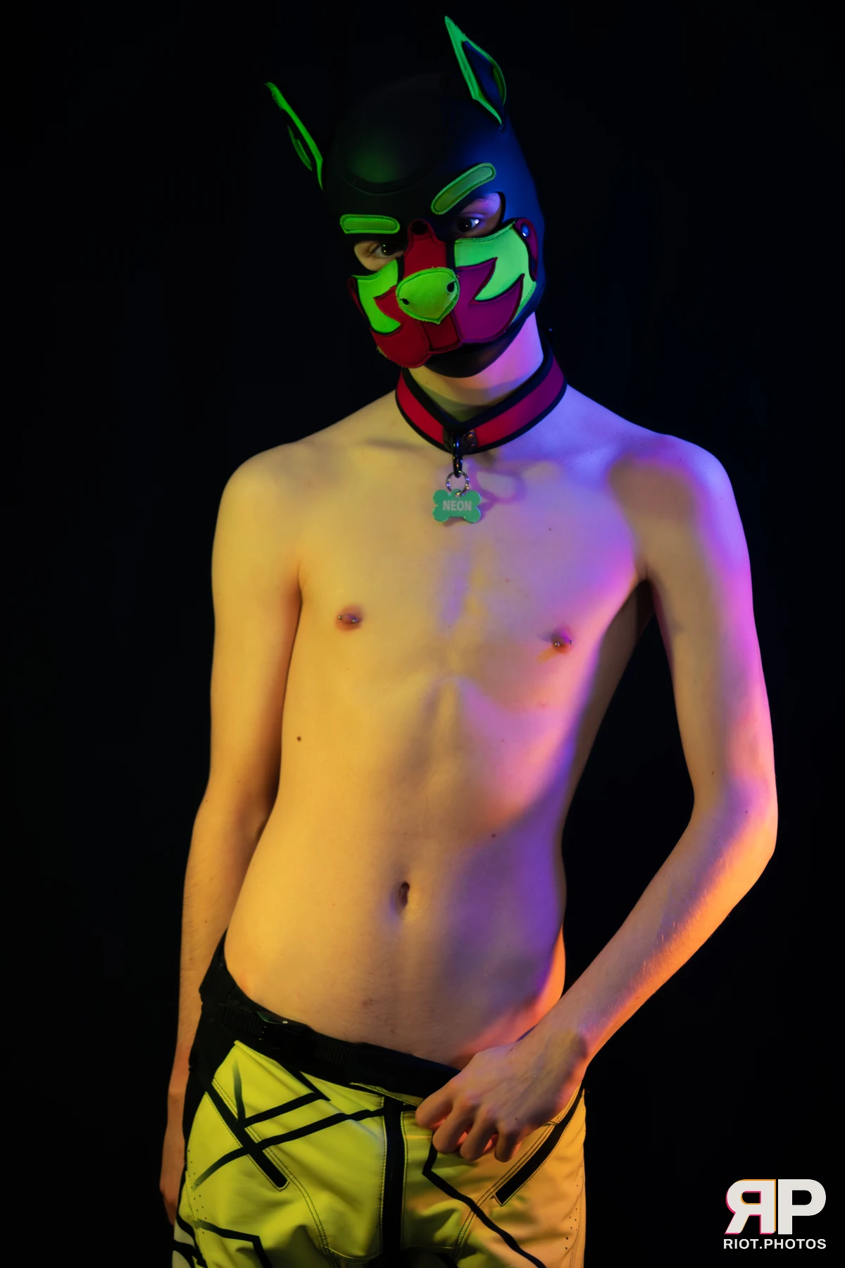 Neon Puppy — furry & pup photography by Fluffy Riot — photo 36