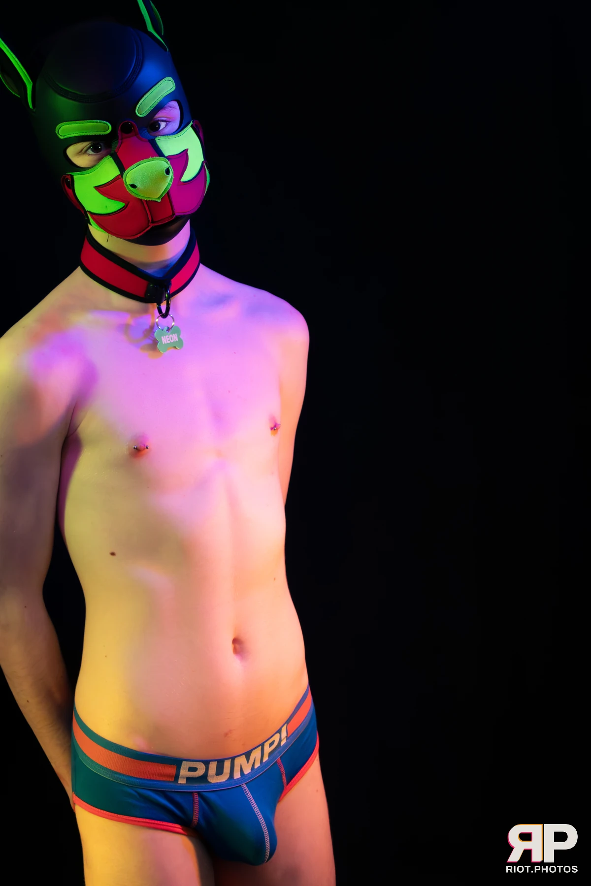 Neon Puppy — furry & pup photography by Fluffy Riot — photo 48