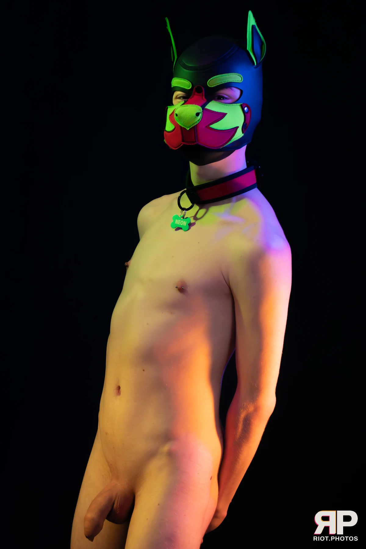 Neon Puppy — furry & pup photography by Fluffy Riot — photo 54