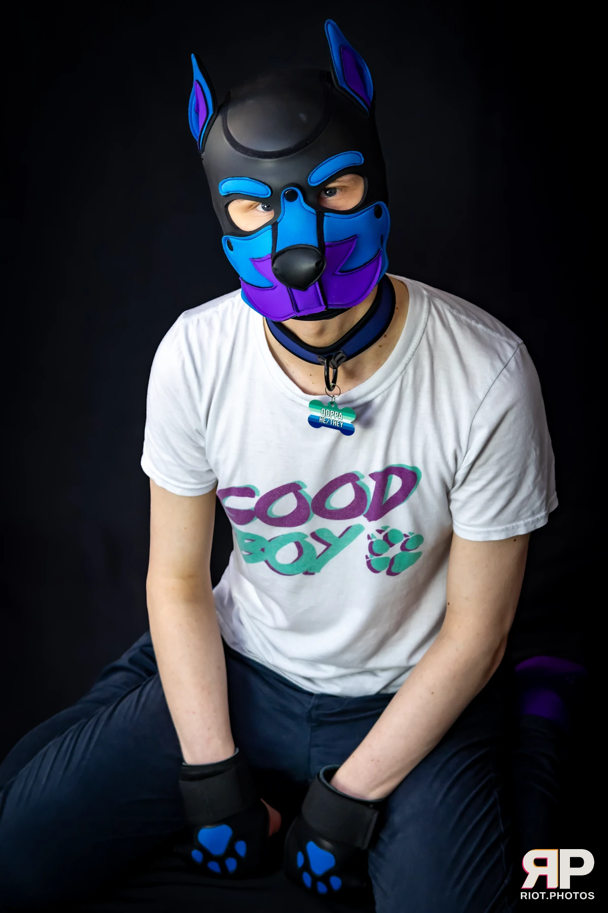 Pup Qoppa — furry & pup photography by Fluffy Riot — photo 10